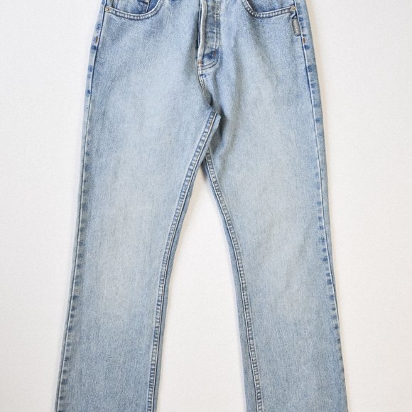 Vintage Silver Denim Jeans - Picture 2 of 7